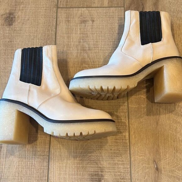 Free People James Chelsea Boot US 9 Crème and Black - Picture 3 of 8